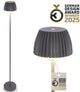 B.k.licht briloner champ - lampadaire rechargeable - lampe sur pied sans fil - dimmable - réglable en hauteur - pour intérieur et extérieur - anthracite - ø19 x 124 cm
