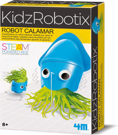 4m science et jeux - construisez votre propre robot calmar - kit de construction - kidzrobotix - 8+