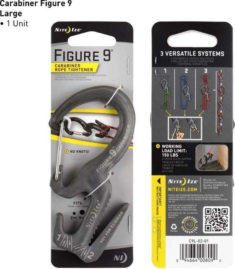Nite ize ni-c9l-02-01 carabine figure9 grand 116 mm x 56 mm x 13 mm 1 pièce(s)