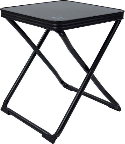 Bo-camp - tabouret + étagère - pliable - noir