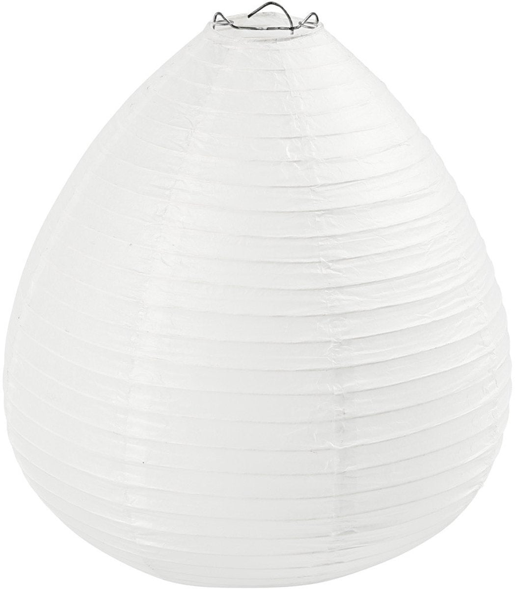 Rice Paper lampe blanche Drop, 27 cm