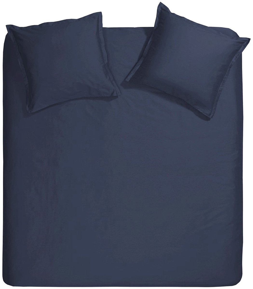 Housse de couette Cendrillon dimanche - extra large - satin - 260x200 220 cm - bleu + 2 taies d'oreiller 60x70