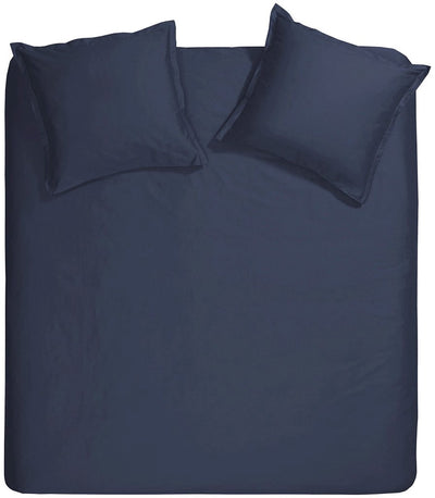 Housse de couette Cendrillon dimanche - extra large - satin - 260x200 220 cm - bleu + 2 taies d'oreiller 60x70