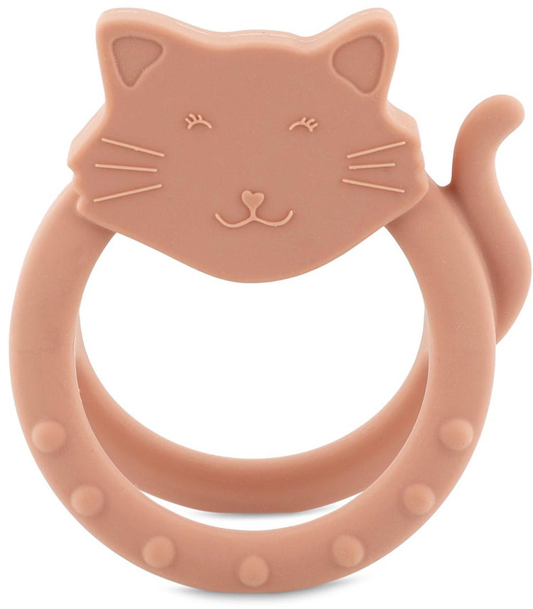Trixie anneau de dentition sensoriel mrs. chat – 0m+ – 100% silicone – idéal pour faire ses dents