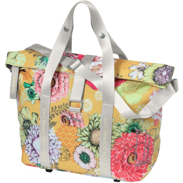 Basil Bloom Field Mik FietShandbag - Geel, compact et durable - 8-11L