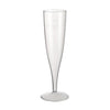 Duni champagne en verre cristallo plastique 10 pièces