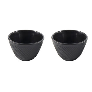 Tasses à thé 2 pièces en fonte en V 100 ml