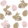 Napkins de Pâques fleurissant les lapins 33x33 cm