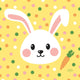 Pâques Napkins Hoppy Pâques 33x33 cm