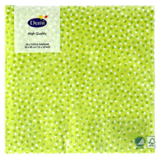 Napkins Dots Playful Kiwi 33x33 cm