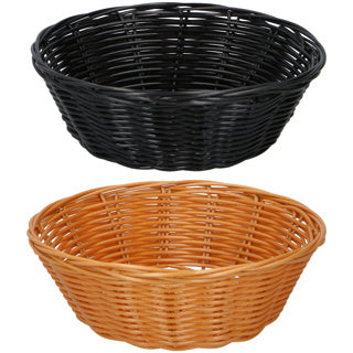 Panier à pain en osier alpina 2 pièces marron noir