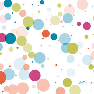 Duni Napkins Festive Bubbles Multi 33x33 cm