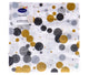 Serviettes festives bulles noires 33x33 cm