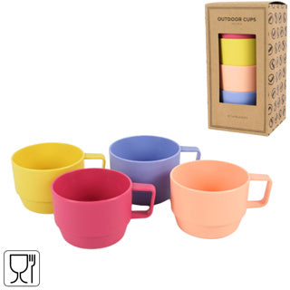 Tasses Norlander 300 ml lot de 4 | 12 pièces