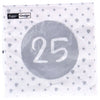 Serviettes 25e anniversaire 33x33 cm