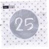 Serviettes 25e anniversaire 33x33 cm