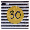 Serviettes 30e anniversaire 33x33 cm
