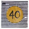 Serviettes 40e anniversaire 33x33 cm