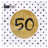 Serviettes 50e anniversaire 33x33 cm