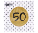 Serviettes 50e anniversaire 33x33 cm
