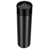 Thermosfless en acier inoxydable noir 450 ml avec thermomètre et filtre à thé