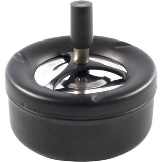 Pression de cendrier Matt Black Round 11 cm