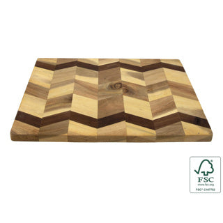 Planche à séquence de coupe acacia 22 x 30,5 x 1,5 cm fsc