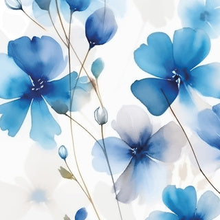 Serviettes Duni everbloom bleu 20 pièces 24 x 24 cm | 12 pièces