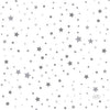 Serviettes Duni poussière d'étoile argentée 33 x 33 cm | 12 pièces