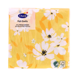 Duni serviettes Sunny Days 24 x 24 cm