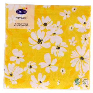 Duni serviettes ensoleillées 33x33 cm