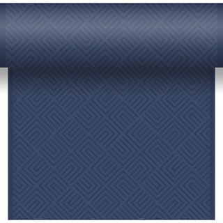 Nappe Duni 3 en 1 Mosaïque Bleu foncé 40x480 cm