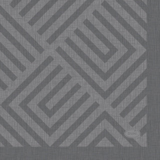 Duni serviettes mosaïques gris granit 24x24 cm
