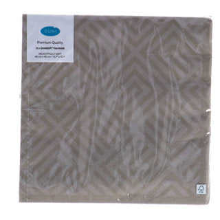 Duni serviettes mosaïques gris granit 40x40 cm