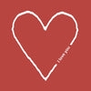 Duni serviettes je t'aime 33x33 cm