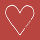 Duni serviettes je t'aime 33x33 cm