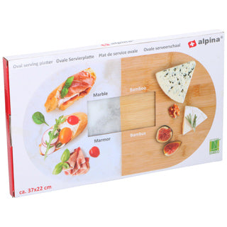 Plat de service ovale 37x22x1,4 cm