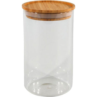 Jar d'origine 10x17,5 cm couvercle en bambou empilable