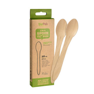 Cuillères 10 morceaux de bois