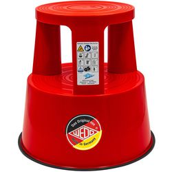 Escabeau wedo plastique rouge
