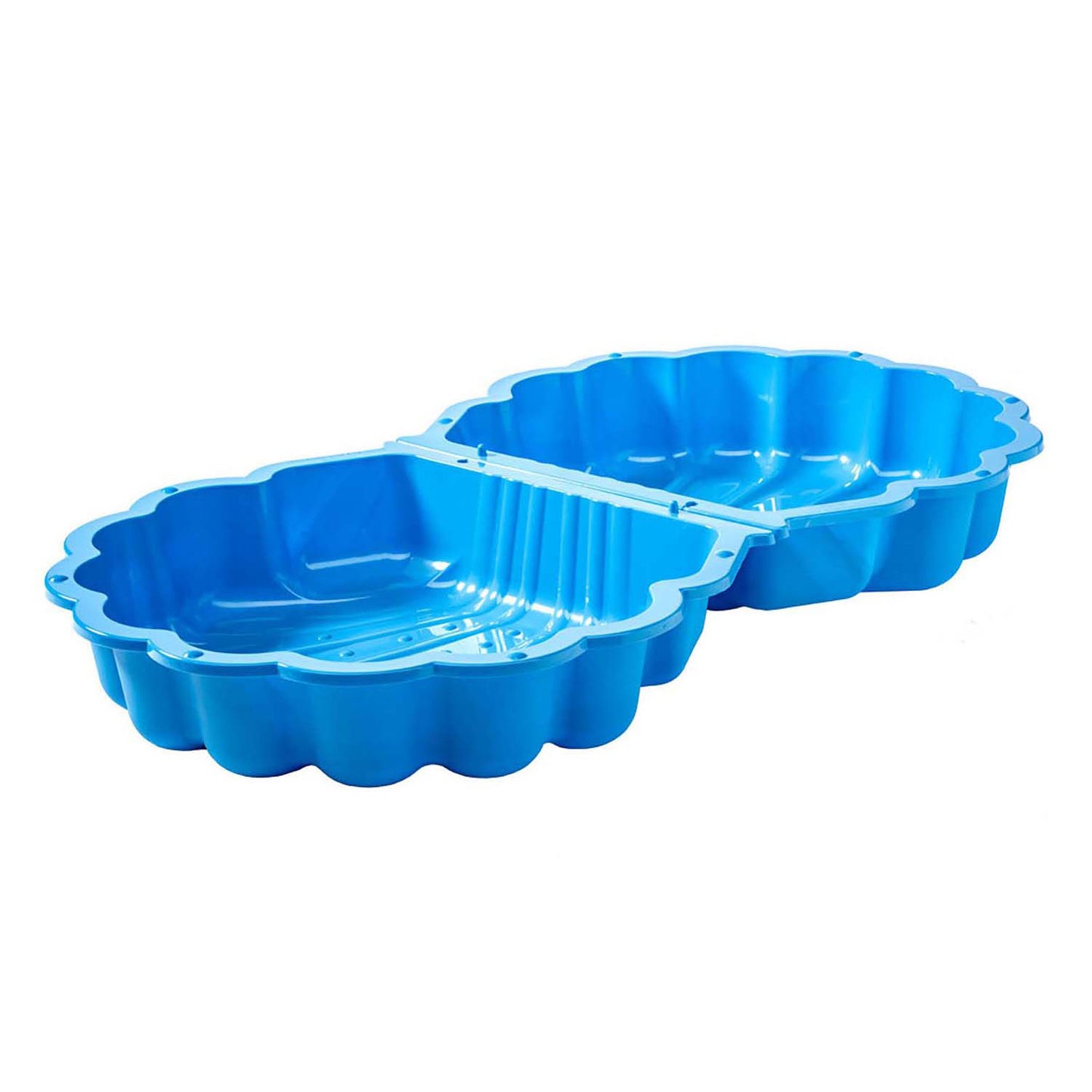 Jouets paradiso Boîte à sable avec coquille de couvercle 87 x 78 x 18 cm bleu