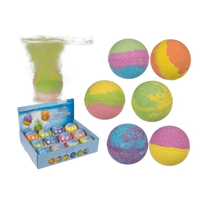 Bombe de bain pétillante Out of the blue 180g colorée