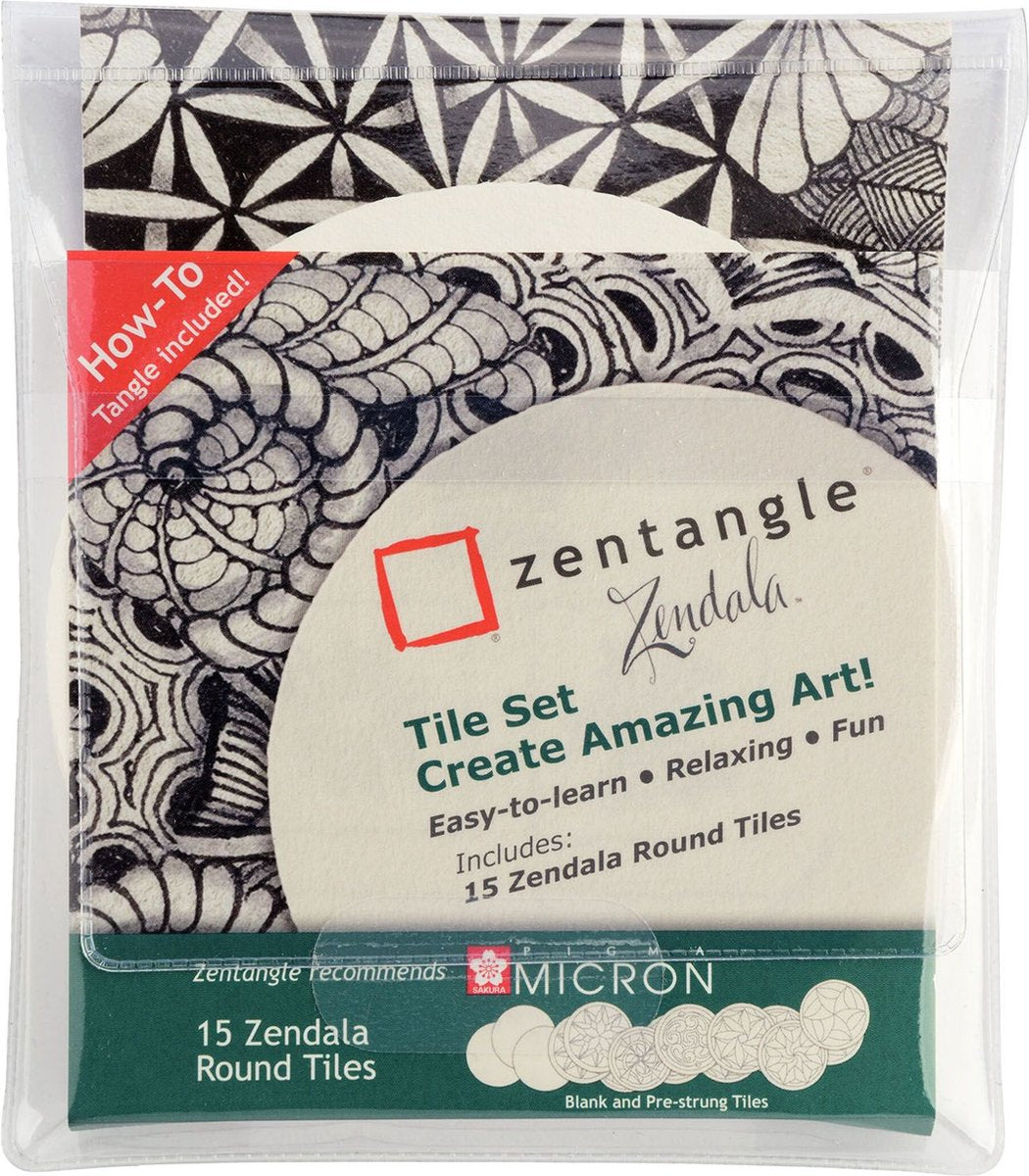 Ensemble de tuiles Sakura zentangle zendela