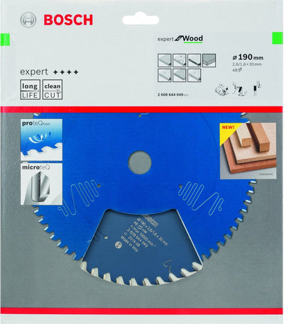 Bosch 2608644049 lame de scie circulaire expert pour bois 190x30 - 48 dents