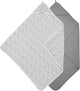 Cape de bain Meyco bébé guépard uni - pack de 2 - gris - 80x80cm