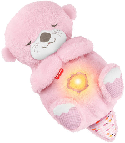 Loutre au coucher Fisher-Price - jouet en peluche rose pour bébé