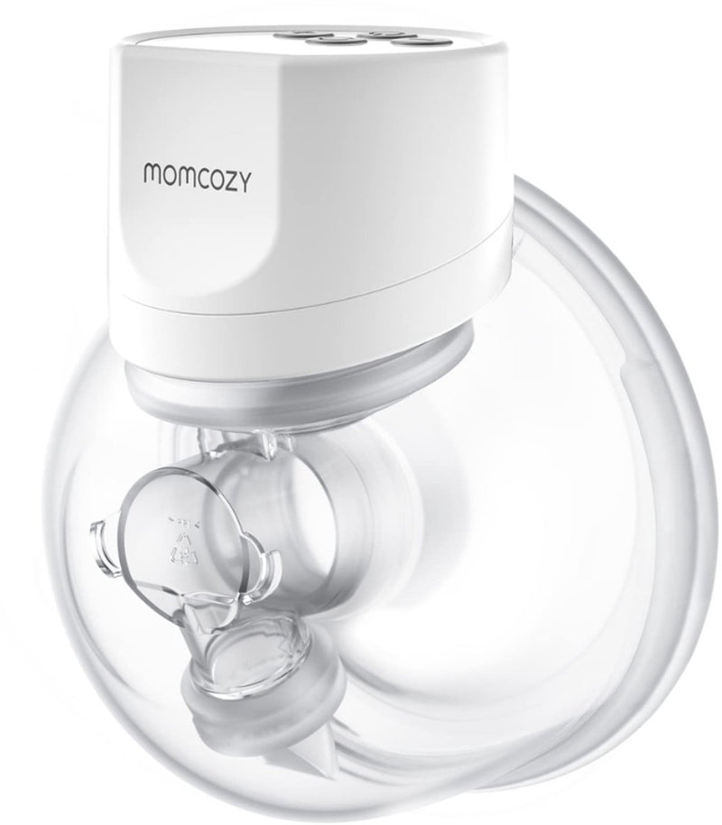 Tire-lait mains libres Momcozy s12pro - 1 pièce - extra silencieux et compact - électrique - rechargeable - blanc