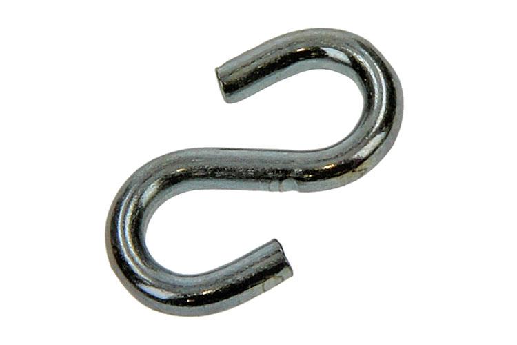 Mack 1006852 - 2 crochets en S ouverts galvanisés bl 4.0x35mm | 5 pièces