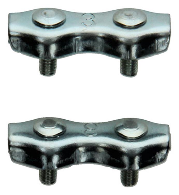 Mack 1006900 - 2 serre-fils en acier duplex galvanisé 2-3mm bl | 5 pièces