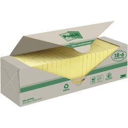 Notes autocollantes post-it 654-ryp24 pk24 100 feuilles jaune